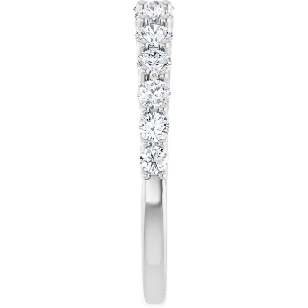 14K White 3/4 CTW Lab-Grown Diamond Anniversary Band