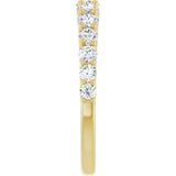 14K Yellow Gold 3/4 CTW Lab-Grown Diamond Anniversary Band