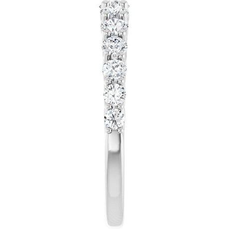 14K White Gold 3/4 CTW Lab-Grown Diamond Anniversary Band