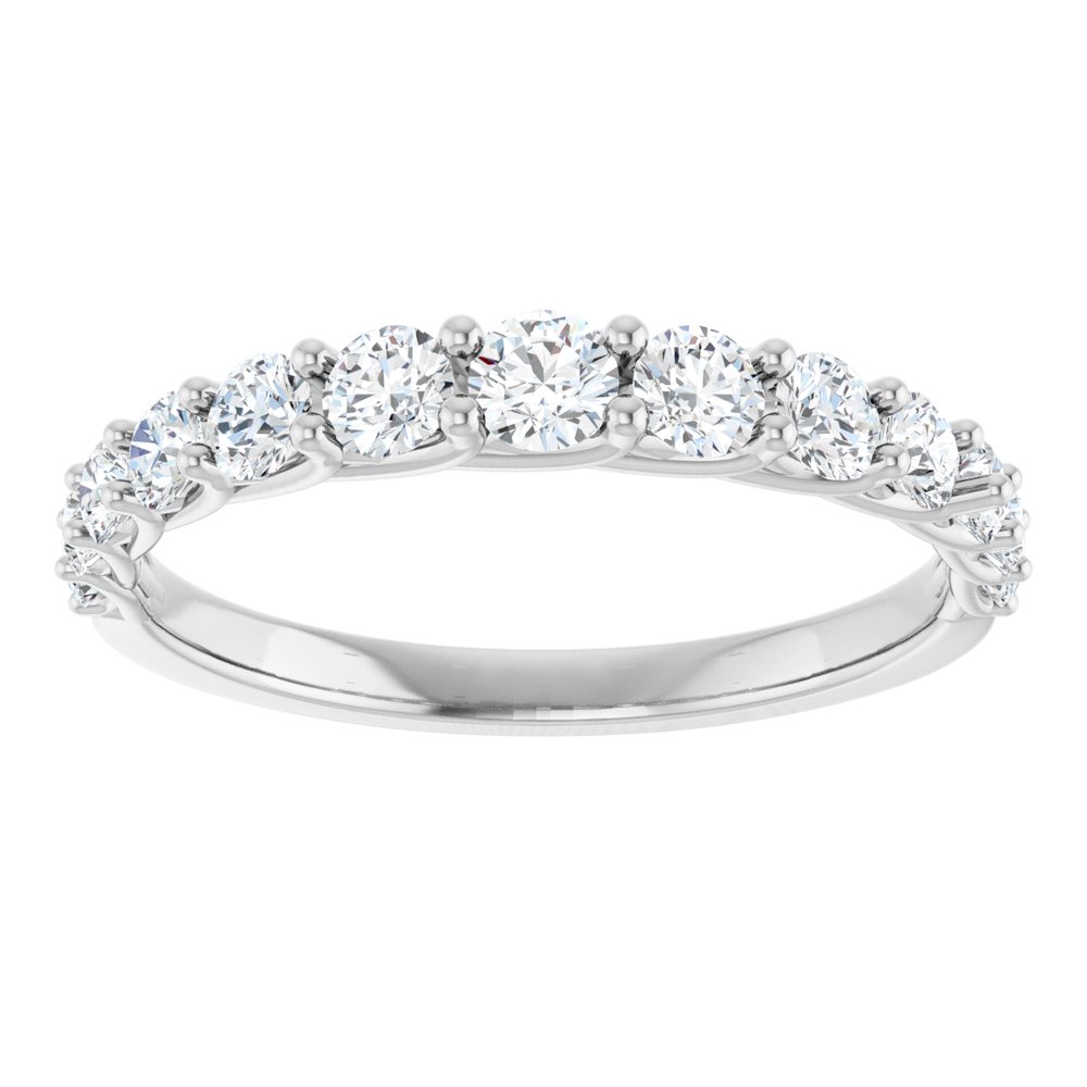 14K White 3/4 CTW Lab-Grown Diamond Anniversary Band