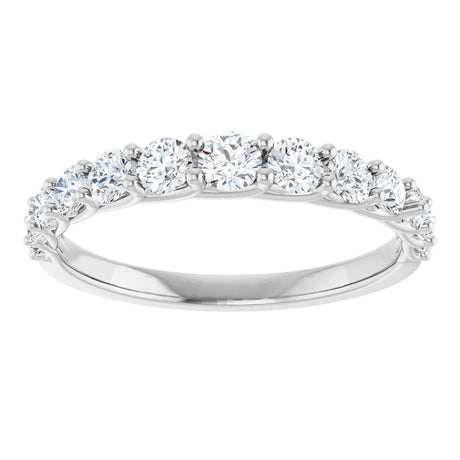 14K White Gold 3/4 CTW Natural Diamond Anniversary Band