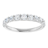 14K White Gold 3/4 CTW Lab-Grown Diamond Anniversary Band