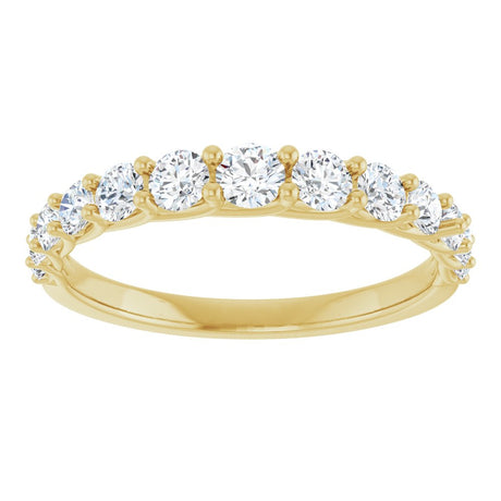 14K Yellow Gold 3/4 CTW Lab-Grown Diamond Anniversary Band