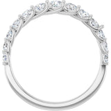 14K White Gold 3/4 CTW Natural Diamond Anniversary Band