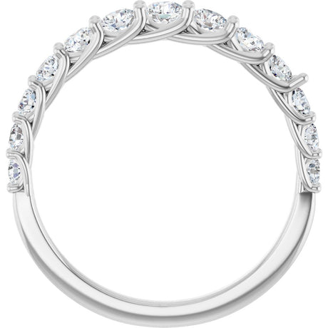 14K White Gold 3/4 CTW Natural Diamond Anniversary Band