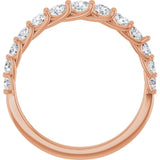14K Rose 3/4 CTW Lab-Grown Diamond Anniversary Band