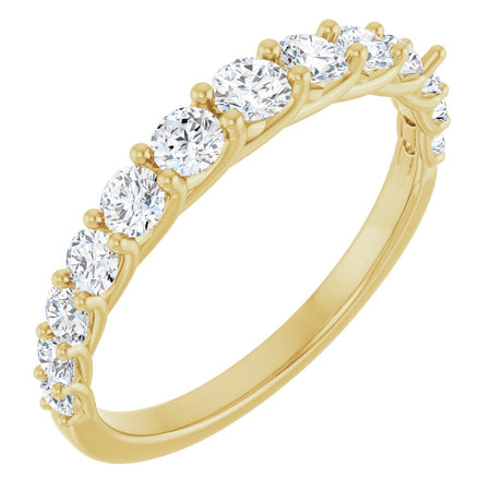14K Yellow Gold 3/4 CTW Lab-Grown Diamond Anniversary Band