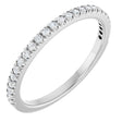 14K White Gold 1/5 CTW Natural Diamond French-Set Anniversary Band