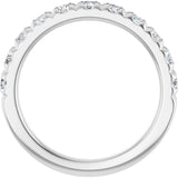 14K White Gold 7/8 CTW Lab-Grown Diamond French-Set Anniversary Band