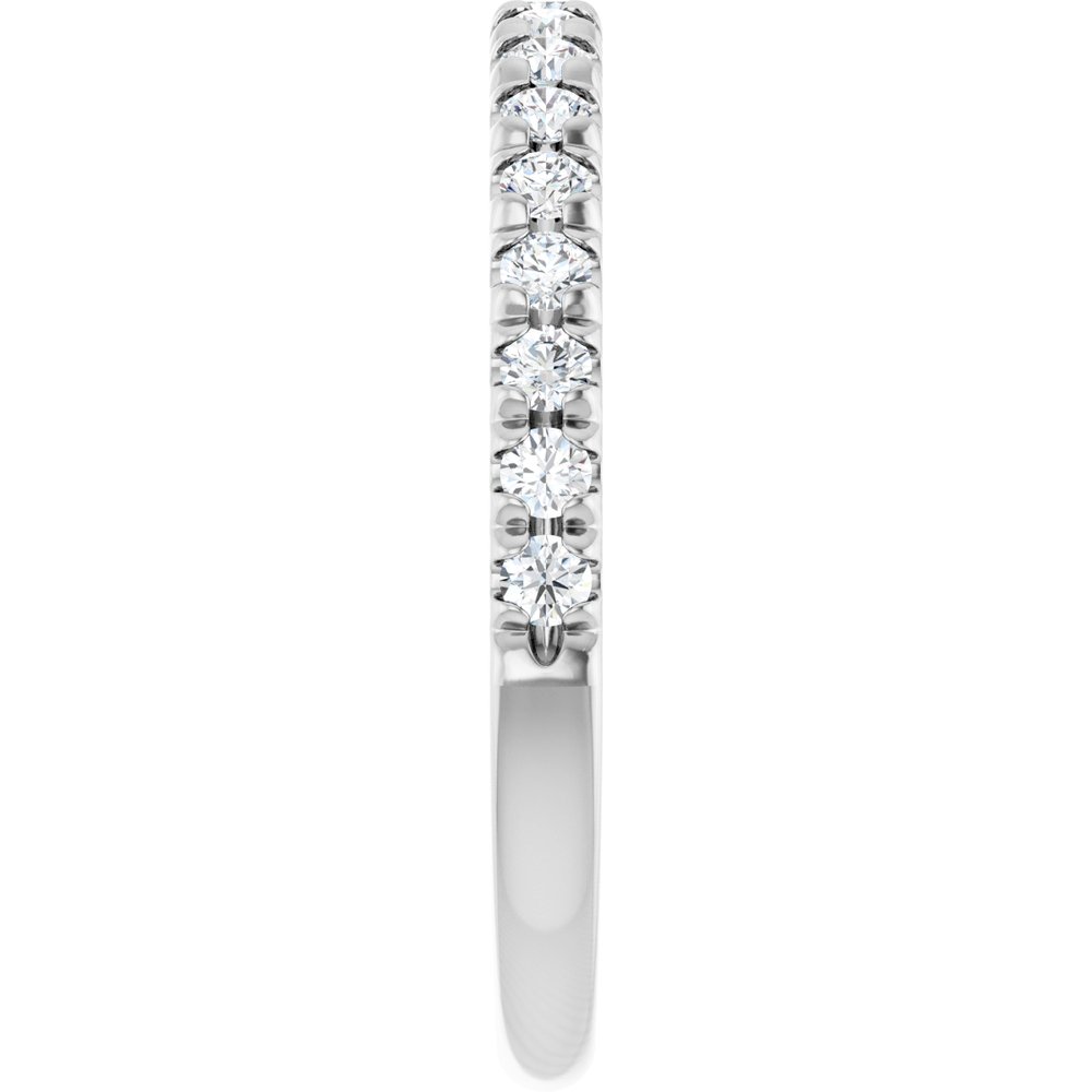 14K White Gold 1/3 CTW Lab-Grown Diamond French-Set Anniversary Band