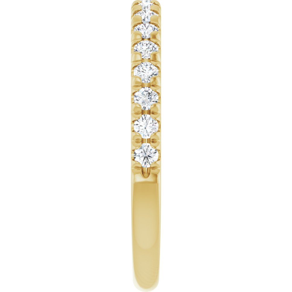 14K Yellow Gold 1/3 CTW Natural Diamond French-Set Anniversary Band