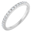 14K White Gold 1/4 CTW Lab-Grown Diamond French-Set Anniversary Band