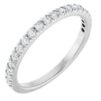 14K White Gold 1/4 CTW Natural Diamond French-Set Anniversary Band