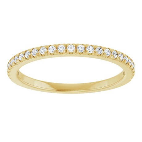 14K Yellow Gold 1/5 CTW Natural Diamond French-Set Anniversary Band