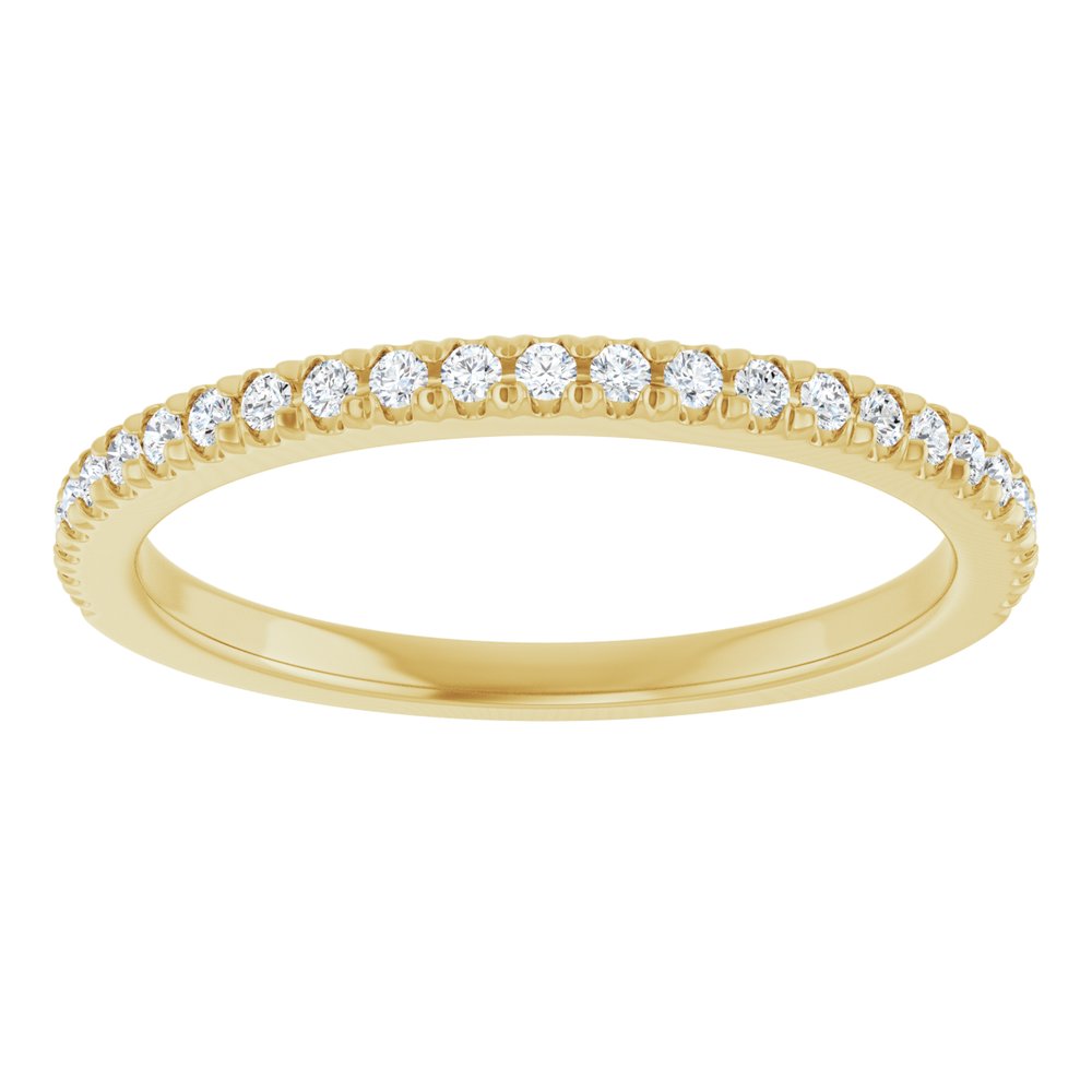 14K Yellow Gold 1/5 CTW Lab-Grown Diamond French-Set Anniversary Band