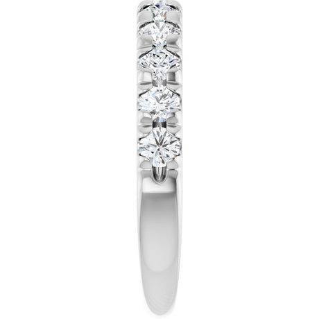 14K White Gold 7/8 CTW Lab-Grown Diamond French-Set Anniversary Band