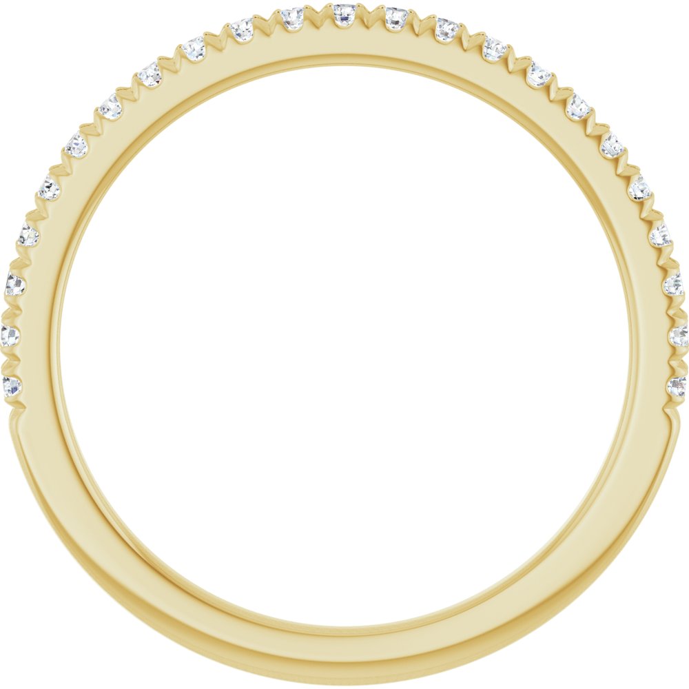 14K Yellow Gold 1/5 CTW Lab-Grown Diamond French-Set Anniversary Band