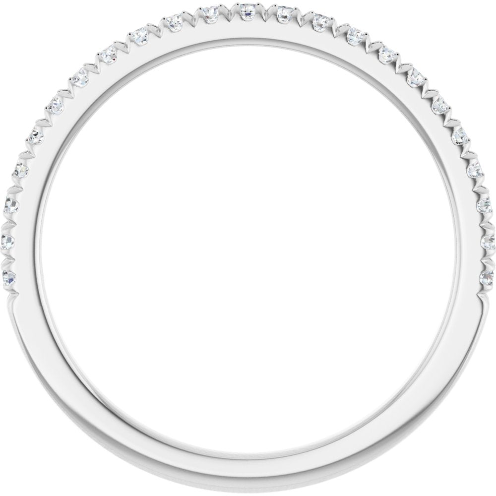 14K White 1/4 CTW Lab-Grown Diamond Anniversary Band