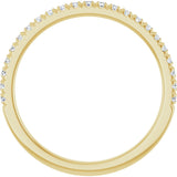 14K Yellow 1/4 CTW Lab-Grown Diamond Anniversary Band