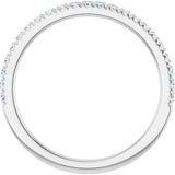 14K White Gold 1/5 CTW Natural Diamond French-Set Anniversary Band