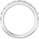 14K White 1 CTW Natural Diamond Anniversary Band