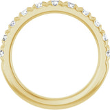 10K Yellow Gold 1 1/6 CTW Lab-Grown Diamond French-Set Anniversary Band