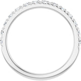 14K White Gold 5/8 CTW Lab-Grown Diamond French-Set Anniversary Band