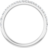 14K White Gold 5/8 CTW Lab-Grown Diamond French-Set Anniversary Band