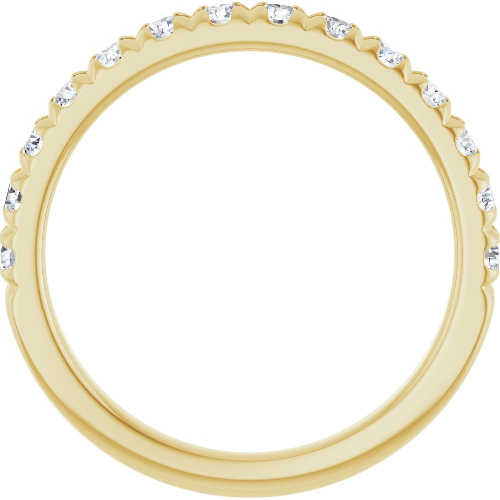 14K Yellow 5/8 CTW Lab-Grown Diamond Anniversary Band