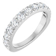 14K White Gold 1 CTW Lab-Grown Diamond French-Set Anniversary Band