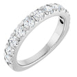 14K White Gold 1 CTW Lab-Grown Diamond French-Set Anniversary Band