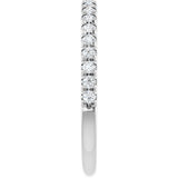 14K White 1/4 CTW Lab-Grown Diamond Anniversary Band