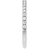 14K White 1/4 CTW Natural Diamond Anniversary Band