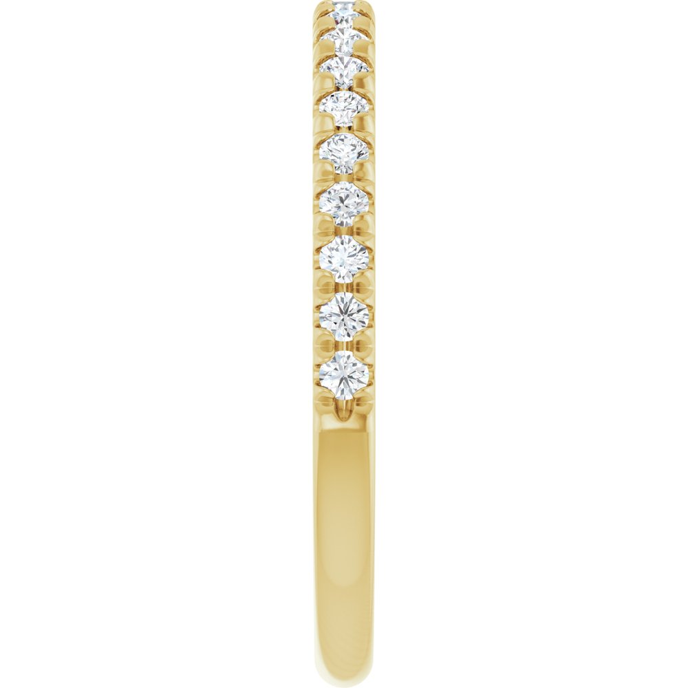 14K Yellow 1/4 CTW Natural Diamond Anniversary Band