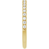 14K Yellow 1/4 CTW Lab-Grown Diamond Anniversary Band