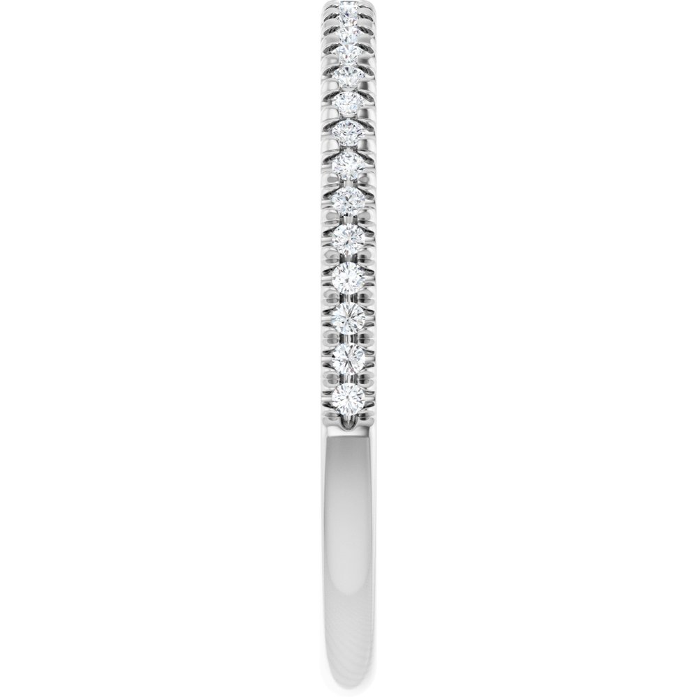 14K White Gold 1/8 CTW Natural Diamond French-Set Anniversary Band