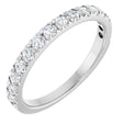 Platinum 3/8 CTW Natural Diamond French-Set Anniversary Band