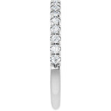 14K White 1/3 CTW Natural Diamond Anniversary Band