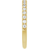 14K Yellow 1/3 CTW Natural Diamond Anniversary Band