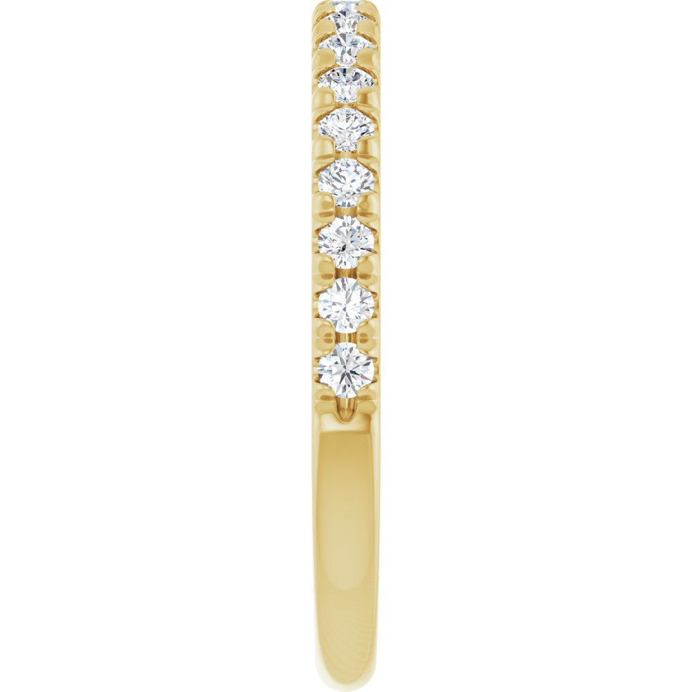 14K Yellow Gold 1/3 CTW Lab-Grown Diamond French-Set Anniversary Band