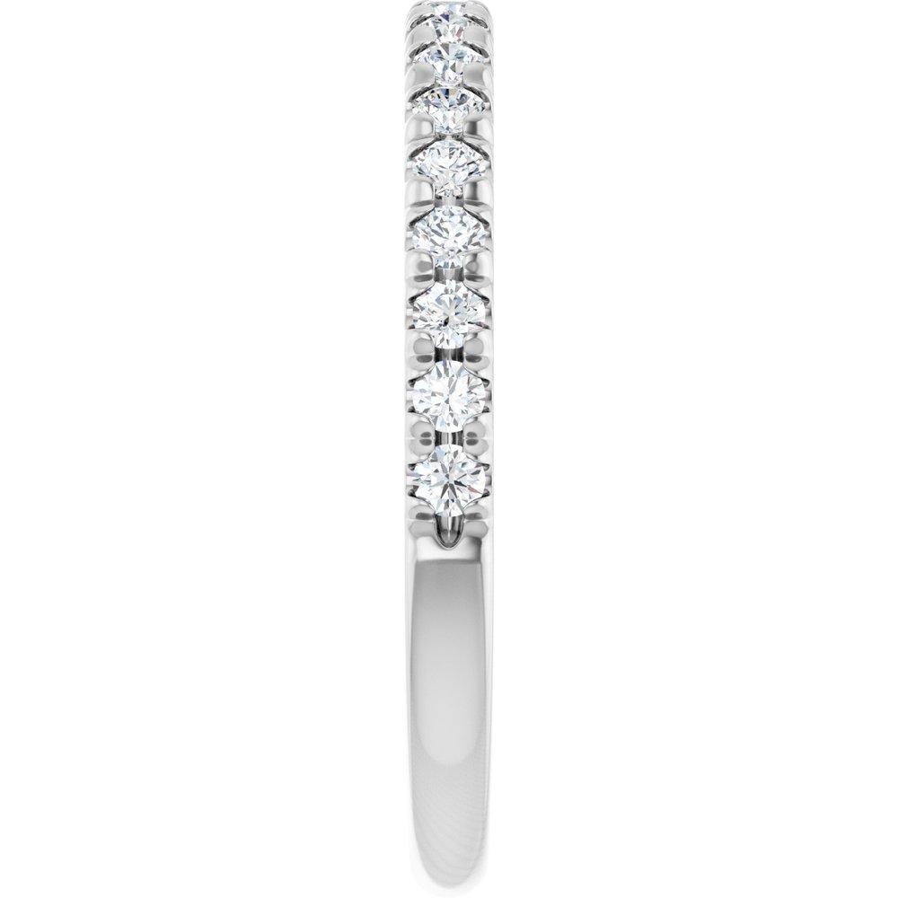 14K White Gold 1/3 CTW Lab-Grown Diamond French-Set Anniversary Band