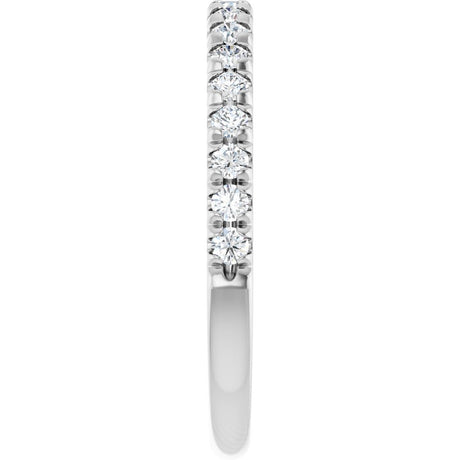 Platinum 1/3 CTW Lab-Grown Diamond French-Set Anniversary Band