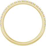 14K Yellow 1/4 CTW Lab-Grown Diamond Anniversary Band