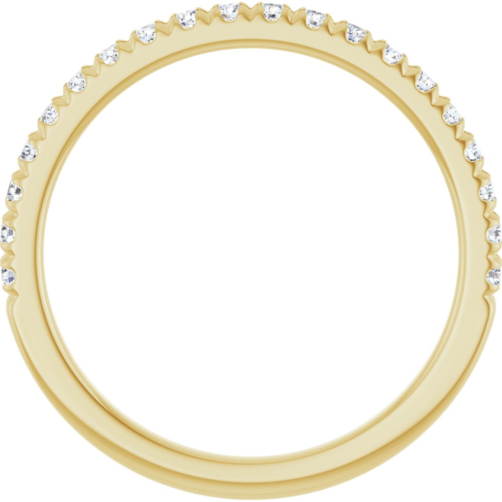 14K Yellow Gold 1/4 CTW Lab-Grown Diamond French-Set Anniversary Band