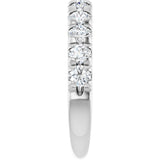 14K White 1 CTW Natural Diamond Anniversary Band