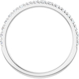 14K White Gold 1/3 CTW Natural Diamond French-Set Anniversary Band