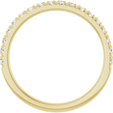 14K Yellow Gold 1/3 CTW Lab-Grown Diamond French-Set Anniversary Band