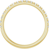 14K Yellow Gold 1/3 CTW Natural Diamond French-Set Anniversary Band