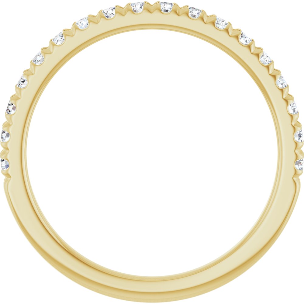 14K Yellow Gold 1/3 CTW Lab-Grown Diamond French-Set Anniversary Band