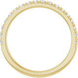 14K Yellow Gold 1/3 CTW Lab-Grown Diamond French-Set Anniversary Band